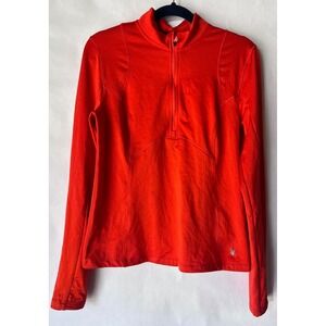 Spyder Active Womens Pullover‎ Top Long Sleeve Red Mock Neck Small NWT